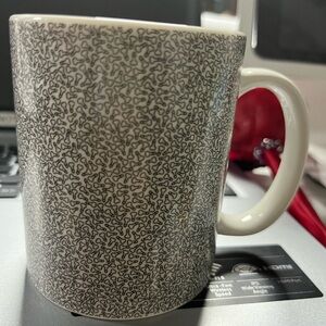 Patterned Black and White Mug
